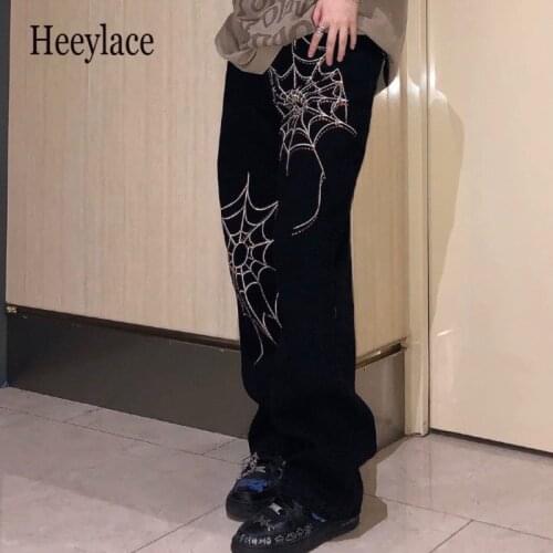 Spider embroidery Harem Pants Streetwear women clothing 2021 Summer Hip Hop Casual Trousers Fashion pants women