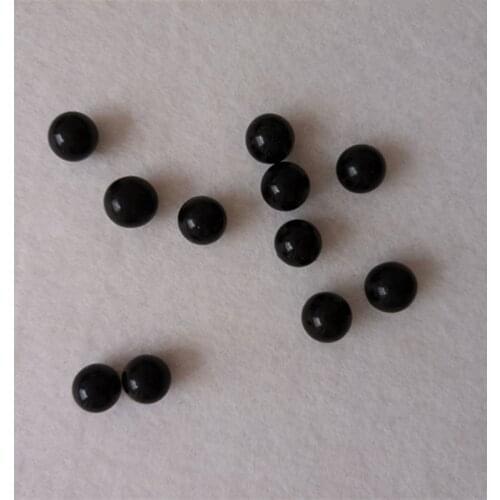 Black without holes Pearlized 6-12mm Pearl Round Imitation ABS Beads For Jewelry Findings DIY Phone Case Necklace High Quality