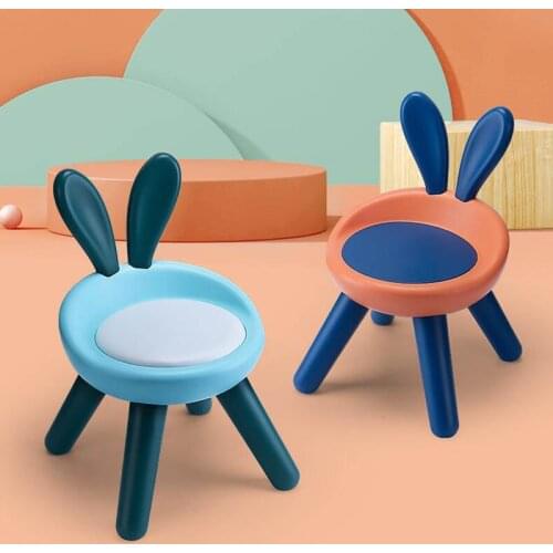 Child stool non-slip children chair plastic thickened colorful stool household kindergarten furniture for kids small footstool