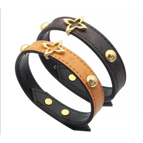 Designer Jewelry Love Charm Bracelet Bangle Leather Bracelets for Women Jewelrys Fashion