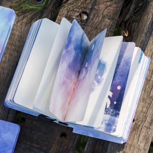 Dream Girl Starry Sky Color Page Diary Beautiful Full Color Page Manual Ledger Illustration Notebook Student Graduation Gift