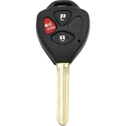 HKOBDII 3 Button Remote Key Keyless Entry Smart Car Key Fob 433MHz 4D67 Chip (MDL B42TA) for Toyota 2005-2008 Hilux Uncut Blade