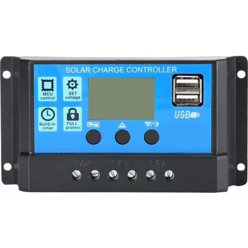 Solar System Controller Photovoltaic Street Light System Controller LCD Display Intelligent Charging Parameter Adjustable
