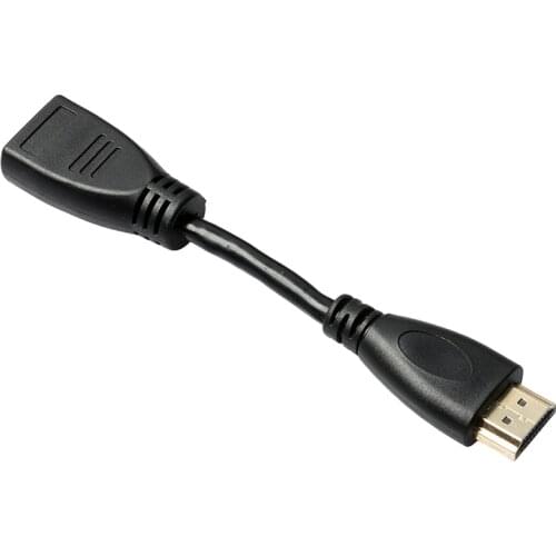 Short and Convenient Adapter Portable HDMI-compatible Male To Female Extender Cable Link TV PC Gameboy Wholesales 200pcs/lot