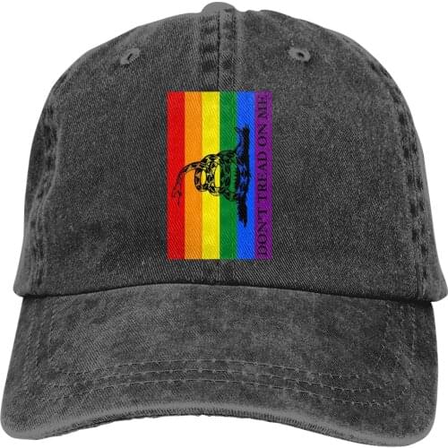 LGBT Gadsden Flag Baseball Cap Men Don't Tread On Me USA Caps colors Women Summer Snapback Caps