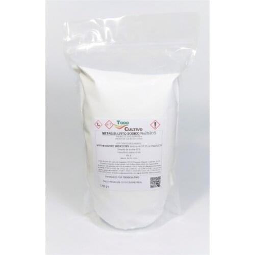 Sodium metabisulphite Na2S2O5 5kg (sodium disulfite or sodium pyrosulfite). Food preservative, water treatment