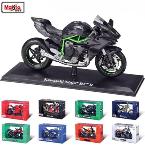 1:12 Kawasaki Ninja H2R die cast Alloy Motorcycle Model Toy Motorbike Motorcycle Racing Car Toys For Children Gifts Free Shipp