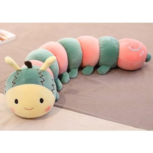 Soft Toy Fruit Caterpillar Doll Lovely Fruit Toys Sleep Toy Caterpillar Pillow Watermelon Cushion Funny Baby Toys Big Size