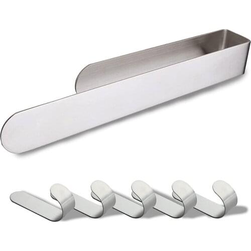 Bathroom Hardware Set 304 Thicken Stainless Steel- Towel Rack Set No Punching, No Glue,15 Inch Towel Bar+5 Hook Bathroom