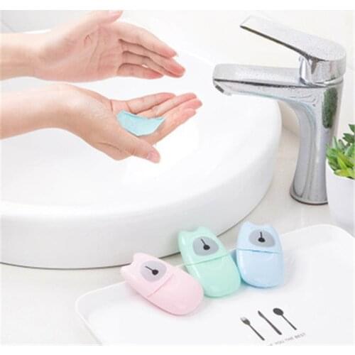New high-quality disposable soap paper portable soap paper scented flakes foaming boxed outdoor travel bathing clean soap flakes