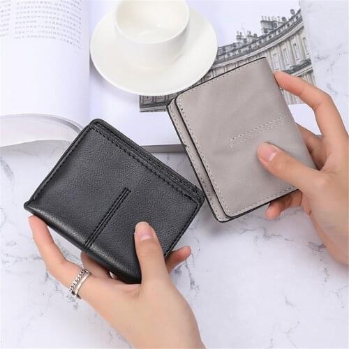 New 6 Color Fashion Womens Wallets Woman Mini Purse Small Wallet Card Holder Wallet Carrying Belt Multifunctional Coin Card