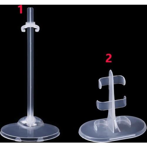 5pcs/lot Translucence Doll Stands Figure Display Holder Doll Bracket High Quality Toy Model Accessories for Girl Kids Gifts