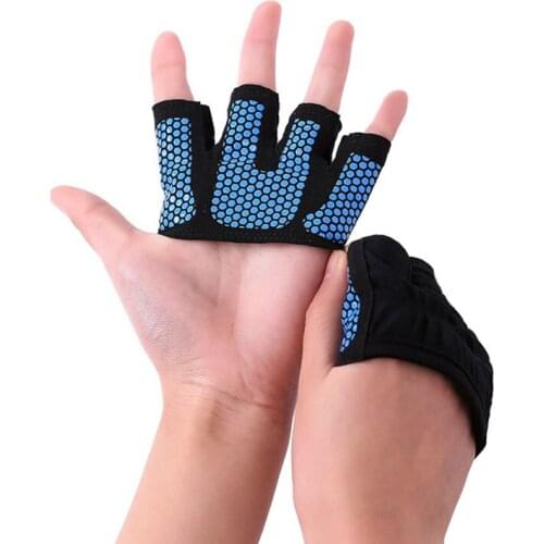 Non-Slip Gym Fitness Half Finger Gloves Weight Lifting Bodybuilding Hand Protector Men Women Workout Exercise Glove
