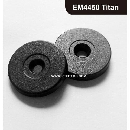 Dia 25MM RFID Tag, RFID Disc Tag 125KHZ 1024bit R/W EM ISO18000-2 with EM4450 Chip