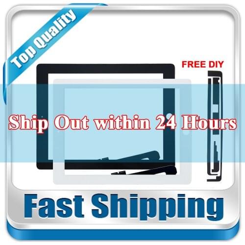 New For iPad 3 A1416 A1430 A1403 For iPad 4 A1458 A1459 A1460 Replacement Touch Screen Digitizer without Home Button White Black