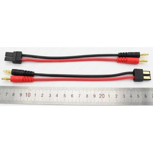 14AWG 140mm TRX male connector to 4.0mm banana connector
