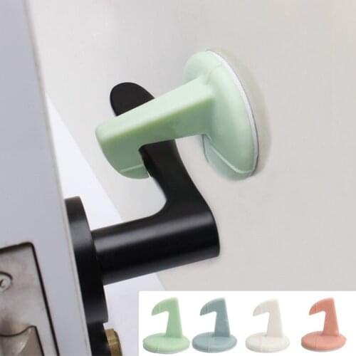 Silicon Doorstop Safety For Baby Anti-collision Door Stop Toilet Wall Absorption Punching Door Hook New Design