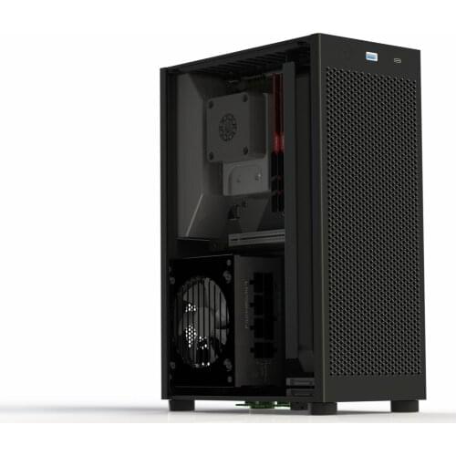 [spot] ZS-ST/ITX computer case \ 9.9L volume, all aluminum vertical water-cooled A4 case