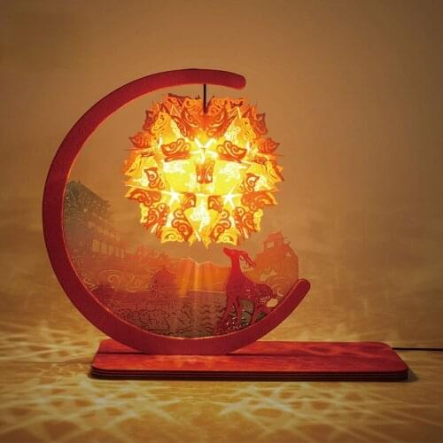 GY Nuevedeer Paper-Cut Light Box Night Light Museum Cultural and Creative Gifts Chinese Valentines Day Gift for Girlfriend