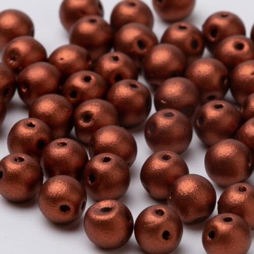 Taidian Cuentas Checas Hechas A Mano Czech RovnDuo 5mm Galss Beads Round Make Beaded Pendant Court Style 3/5grams/bag