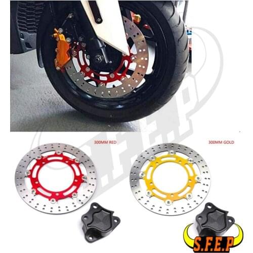 Caliper Brake Connector Floating Disc Brake Disks Set For Yamaha XMAX300 Xmax 300 2017-2018-2019