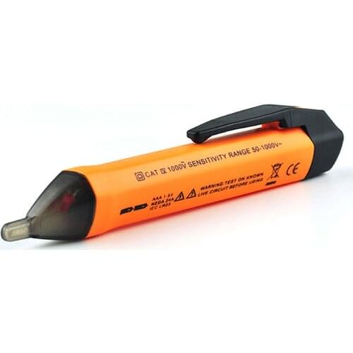 VD03 Digital Control Non Contact Electric Voltage Tester Pen Detect Sensor LED Light Audible Alarm AC 50-1000V Auto shutdown