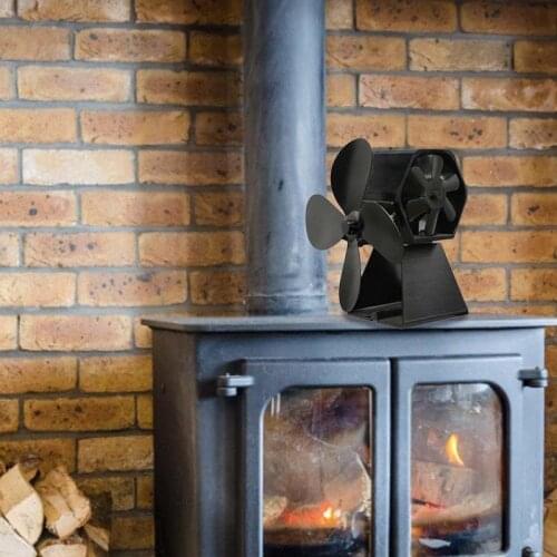 Fireplace Fan Log Burner Fan Thermal Power Fireplace Fan Fireplace Thermal Four-Page Fan Wood Fireplace Fan Stove Burning Log