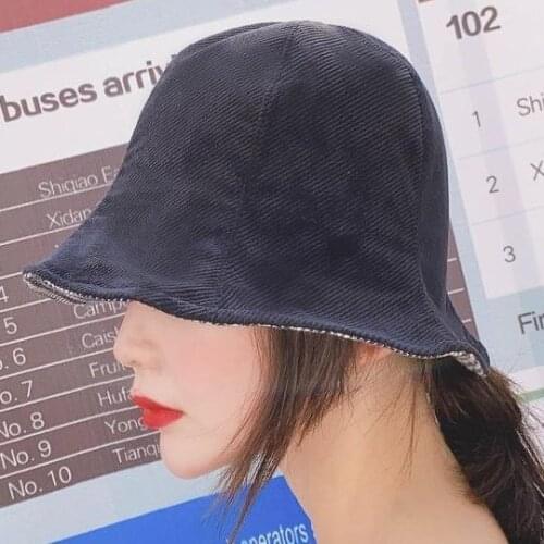 Japanese Hat Lady literature casual reversible fisherman hat trendy all-match leisure basin hat Internet celebrity ladies' cap