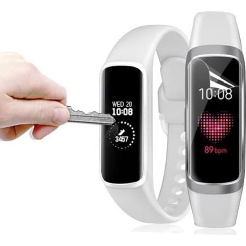 2pcs TPU Soft Full Coverage Protective Film Guard For Samsung Galaxy Fit R370/ Fit-e R375 Smart Wristband Screen Protector Cover