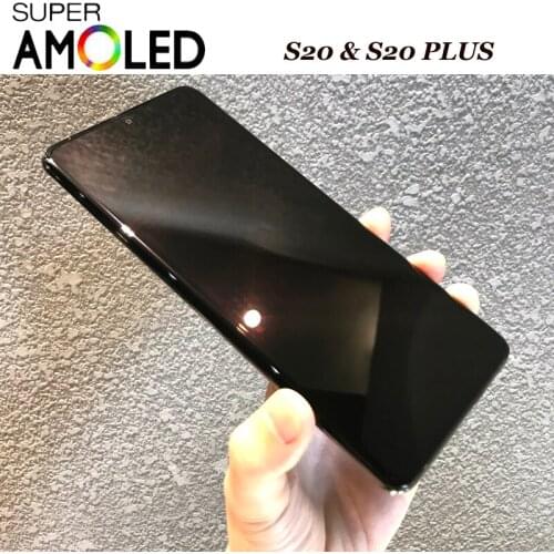 Super AMOLED LCD For Samsung Galaxy S20 G980 G980F S20+ Touch Screen Assembly Replace For Samsung S20 Plus G985 G985F Display