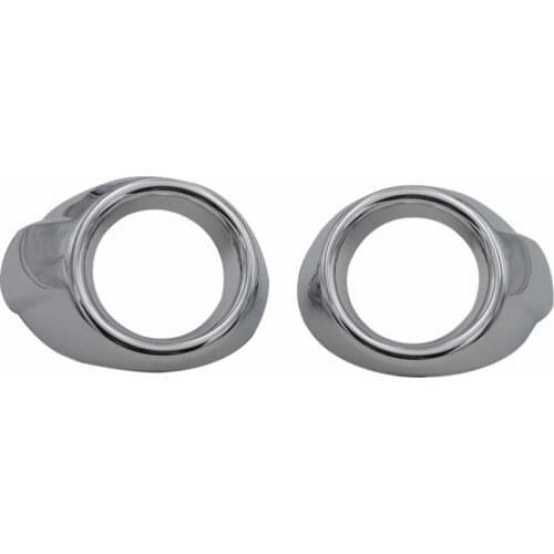 1Pair Chrome Front Bumper Fog Light Lamp Cover Left +Right For Ford Focus 2012-2014