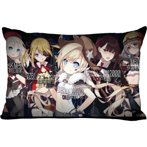Pillowcase Cover Girls Frontline Rectangle Zipper Pillow Cover Print Your Pictures 45X35cm40x60cm45X75cm50X75cm(Two sides)