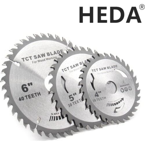 Free Shipping 110/125/150/180/200/230mm Tungsten Carbide Tip 30/40/60T Circular Saw Blade Disc Woodworking Cutting For Wood tool