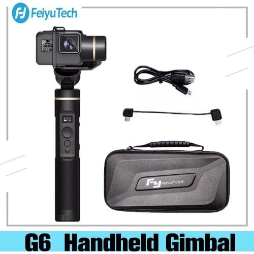 FeiyuTech Feiyu G6 Handheld 3 Axis Gimbal Camera Stabilizer for Gopro Hero 8 7 6 5 Sony RX0 Xiao Yi 4k Splashproof Action Camera