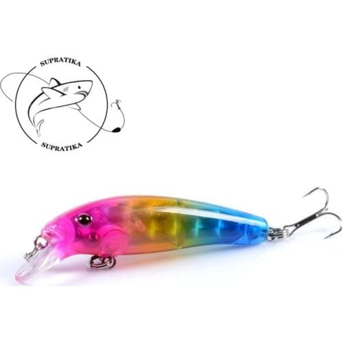 6 Colors 6.5g / 7cm Artificial ABS Plastic Hard Bait 8 # With Sharp Three Hooks Anti-corrosion Swimbait Wobbler Bionic Bait