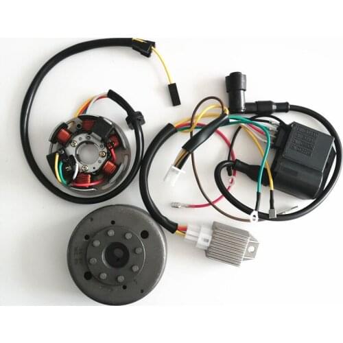 Ignition Coil + CDI + Voltage Regulator Rectifier + Wiring Harness for Kokusan Kreidler 6V 85W Contactless ignition alternator