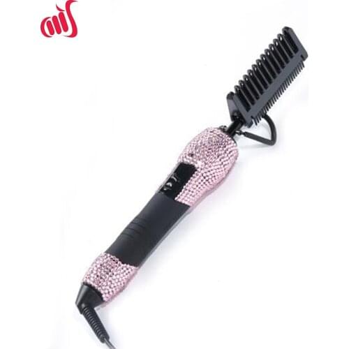 Ceramic Professional Pressing comb Diamond Straightener comb high temperature 500F Hot comb