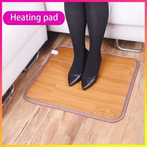 3 Pattern Leather Heating Foot Mat Warmer Electric Heating Pads Waterproof Feet Leg Warmer Carpet Thermostat Warming Tools 220V