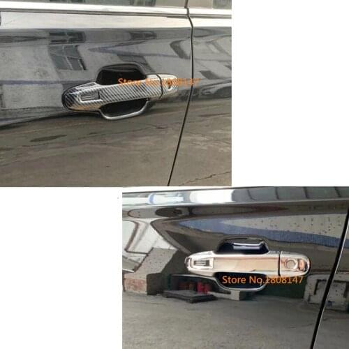 Car Body Cover Protection Detector Stick Frame Lamp Trim ABS Chrome Door Handle Trim 8pcs For Subaru Forester 2018 2019 2020