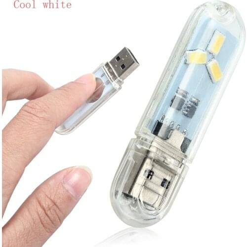 Mini USB lamp 5730 SMD 5V 3 LED Touch Sensor Bulbs Tubes Camping Bulb led Night light Reading for PC Laptops Notebook Reading