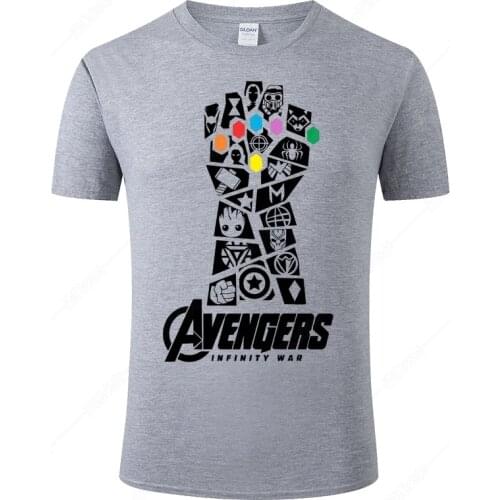 The Avengers T Shirt Men 2021 Summer Cotton Print T-Shirt Fashion Short Sleeved Tee Homme Clothes Camisetas Hombre J74