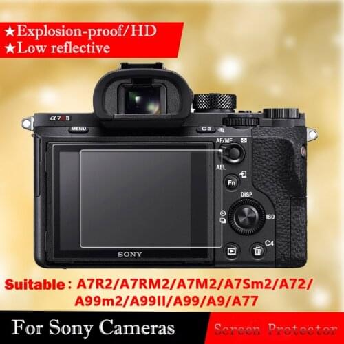 Original Tempered Glass Screen Protector For Sony A72 A7R2 A7S2 A7M2 A7RM2 A7R3 A99SM2 3 INCH Camera Film Tempered Glass Film