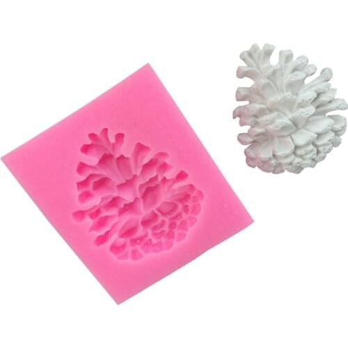Christmas series pine cone modeling will be called mold chocolate Mu Si fondant baking mold diy gypsum soap mold