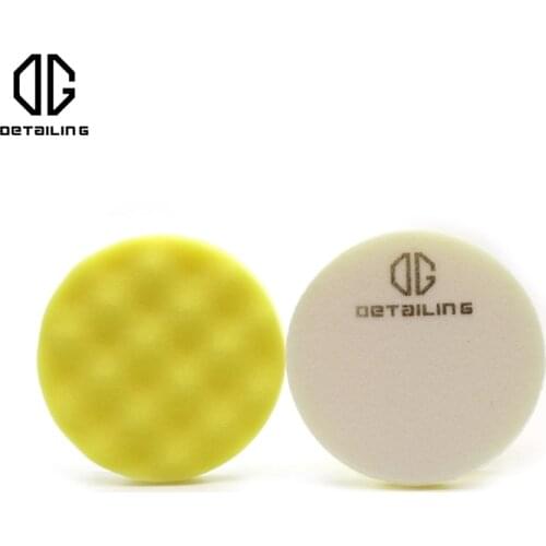 North Wolf Wholesale 5 Inch Yellow Wave Pattern Foam Polishing Pad For Polisher Cutting
