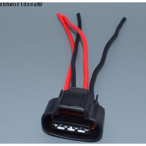 Shhworldsea 4 Pin/Way Ignition Coil Distributor Repair Connector Sensor Plug With Pigtail For Toyota Lexus 90980-11150