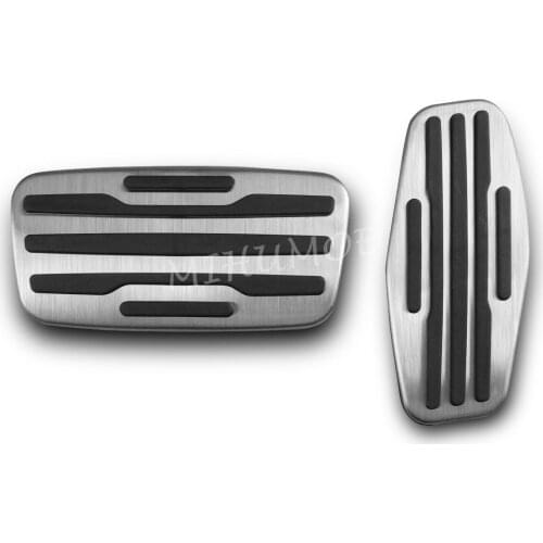 Steel Brake Gas Pedal Pad Cover Set For 2019 2020 Chevy Silverado 1500 2500 3500 HD Crew Cab Double Regular Cab