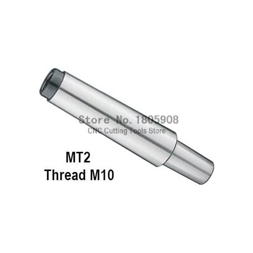Reducing Drill Sleeve MT2 to B22 Morse Taper Shank Drill Chuck Arbor Drilling Lathe Machine Capacity 5-20mm End Thread 10mm