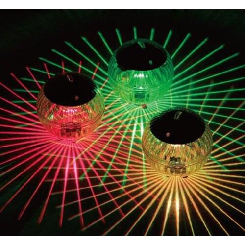 Waterproof Ball Light Solar Swimming Pool Pond Lake Floating Lamp Lawn Decor Ball Shape Beautiful Waterproof Solar Floating Lamp