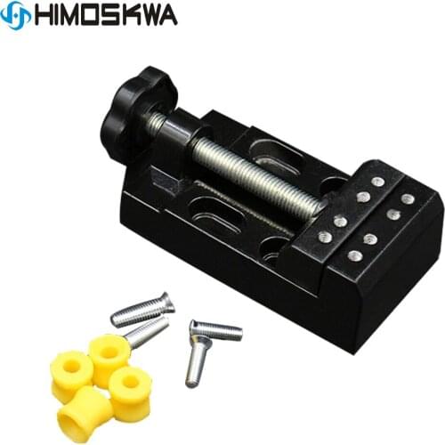 1pc Black Jaw Carving Bench Clamp Mini Drill Press Vice Micro Clip Flat Vise DIY Craft Tools