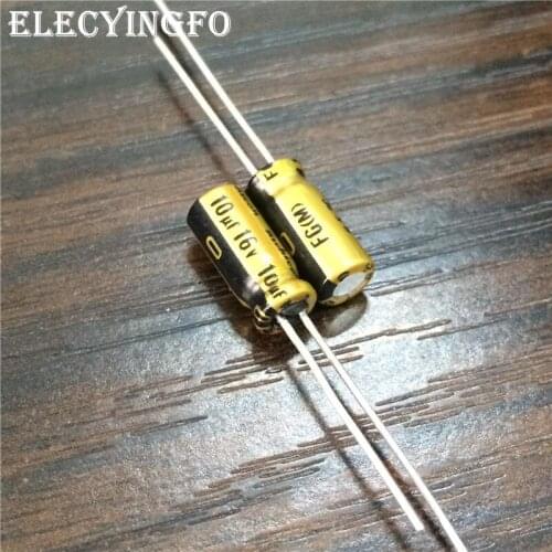 10pcs 10uF 16V NICHICON FG (Fine Gold) 5x11mm 16V10uF High Grade Audio Capacitor